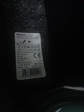 Casco de hípica negro Talla M