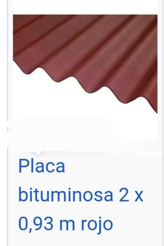 Placa bajoteja bituminosa 2x0,96 rojo