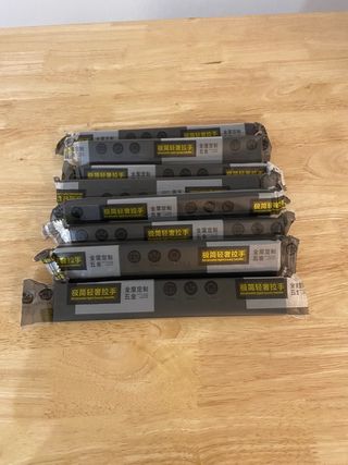 8 Tiradores Negros para Puertas/Cajones