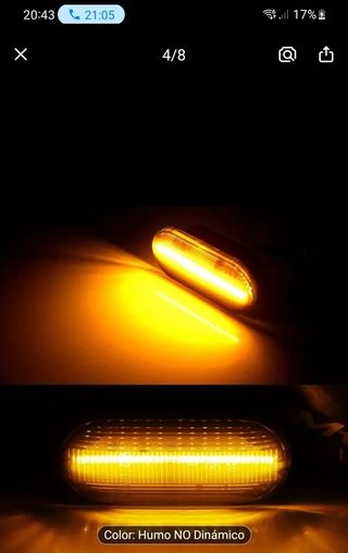 2x Indicadores LED Laterales Volkswagen VW 