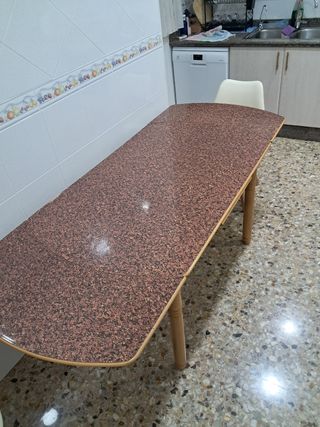 Mesa de cocina con 2 cajones