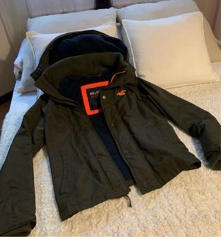 Abrigo Hollister Talla S Verde