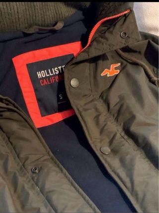 Abrigo Hollister Talla S Verde