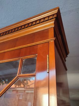 Mueble-vitrina Salón Madera Maciza