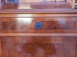 Mueble-vitrina Salón Madera Maciza