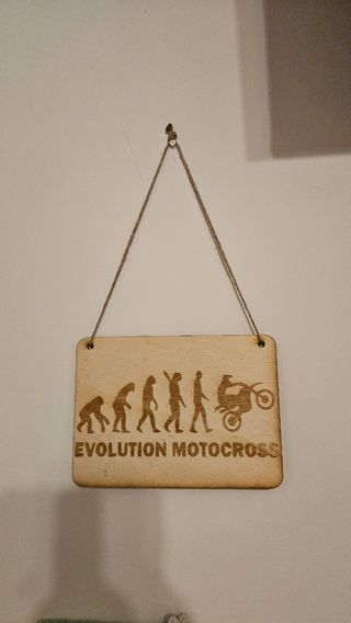 Targa Evolution Motocross Legno