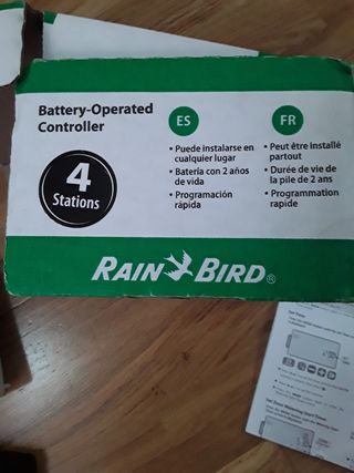 Controlador de riego Rain Bird ESP-9V 4 estaciones