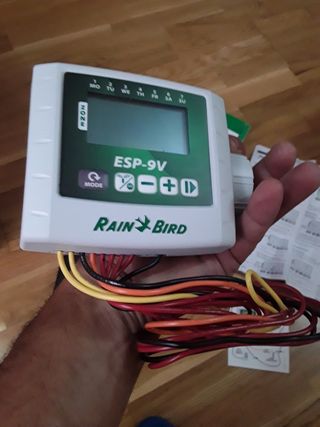 Controlador de riego Rain Bird ESP-9V 4 estaciones