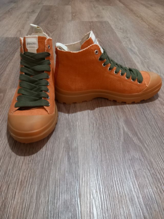Zapatos Pànchic Naranja y Verde