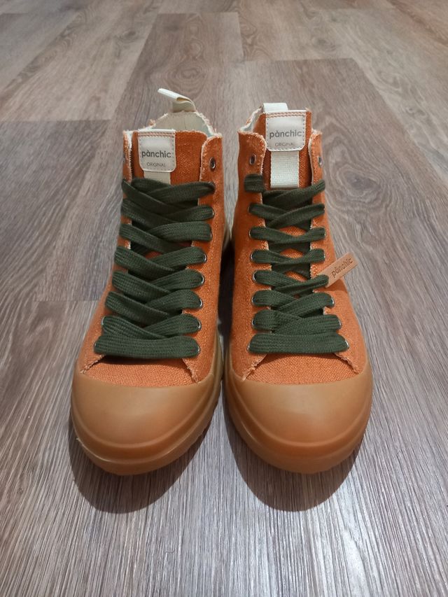 Zapatos Pànchic Naranja y Verde