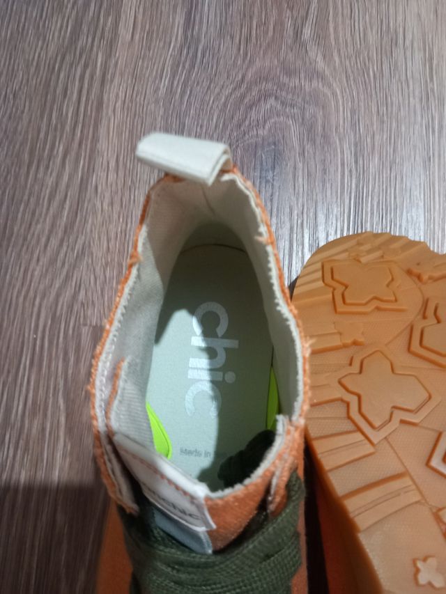 Zapatos Pànchic Naranja y Verde