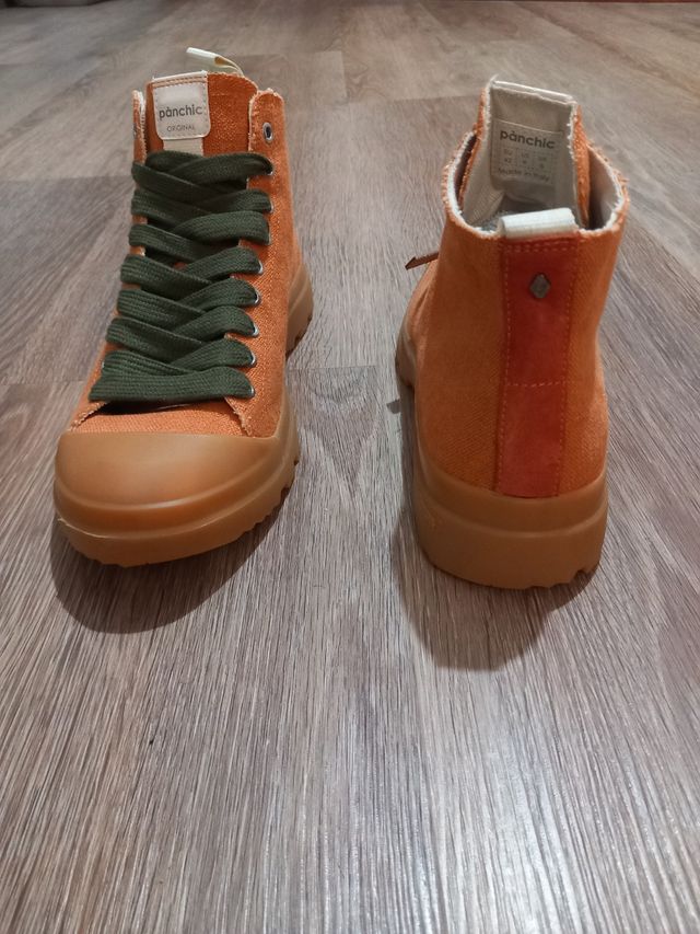 Zapatos Pànchic Naranja y Verde