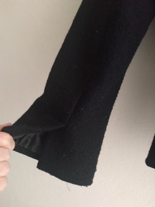 Chaquetón Negro con Cinturón