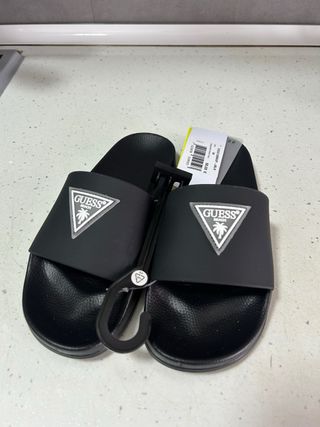 Chanclas Guess Talla 38 Mujer Negras