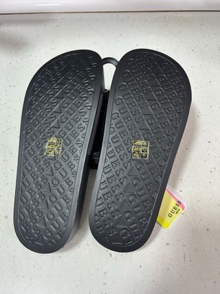 Chanclas Guess Talla 38 Mujer Negras