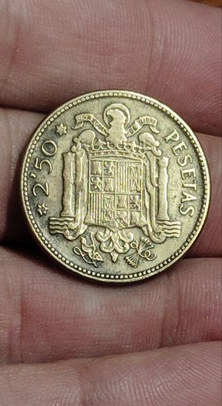 2,5 PESETAS 1953 *56