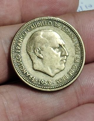 2,5 PESETAS 1953 *56