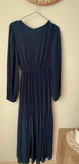 Vestido “Persia” azul marino.