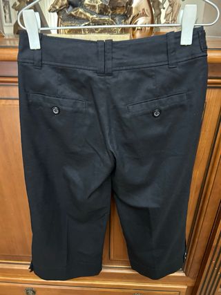 Pantalón de vestir negro mujer corto