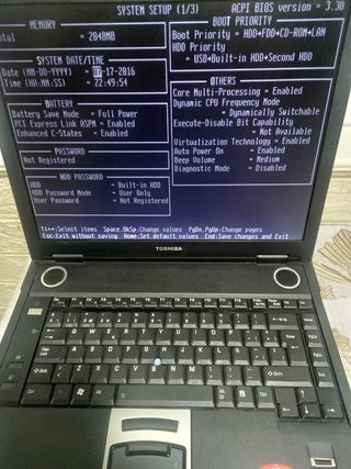 Toshiba Tecra Portátil Negro