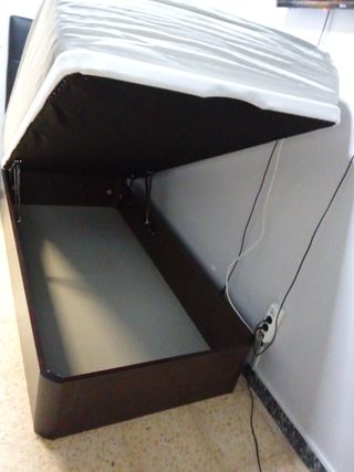 Canapé abatible madera y tela