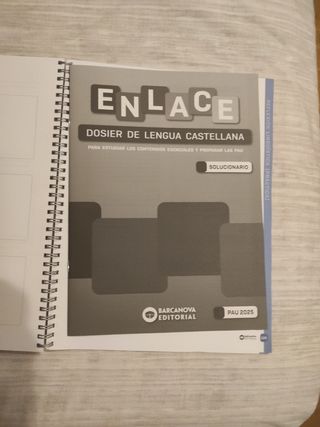 Enlace. Dosier de Lengua castellana. Bachillera...