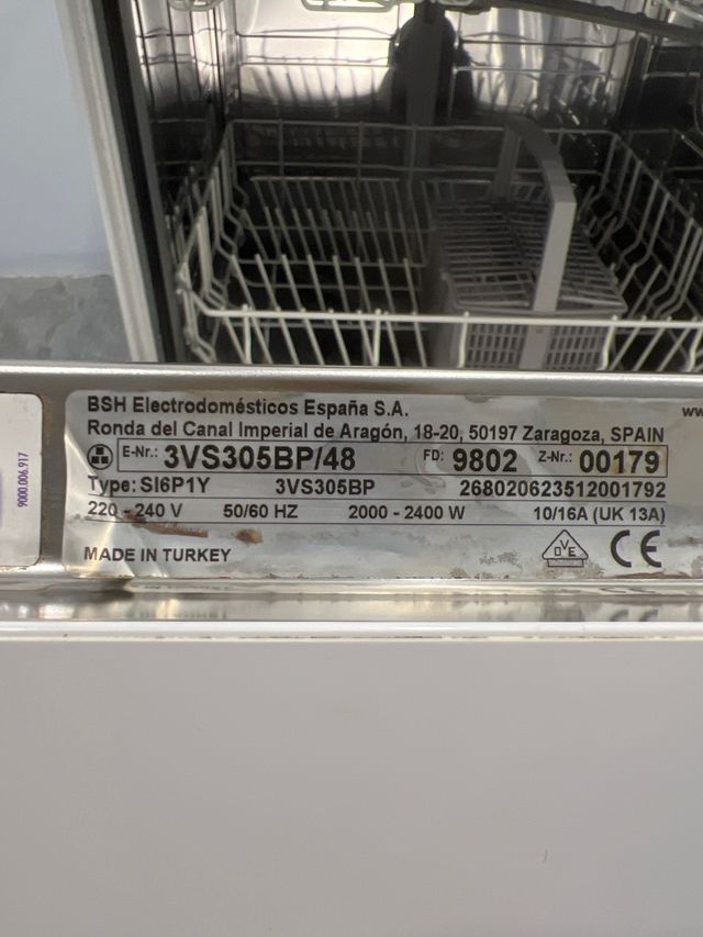 Lavavajillas Balay 3VS305BP/48