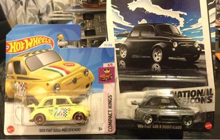 LOTE de 3 Hot Wheels Fiat 500 