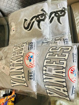 Sudadera MLB Yankees Gris Talla M/L