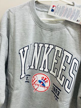 Sudadera MLB Yankees Gris Talla M/L