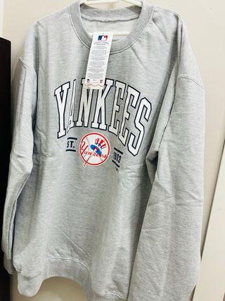 Sudadera MLB Yankees Gris Talla M/L