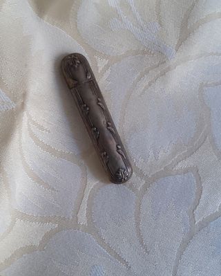 Antico porta-aghi argento 800