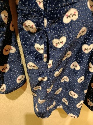 Bata terciopelo niña/ mujer Talla S
