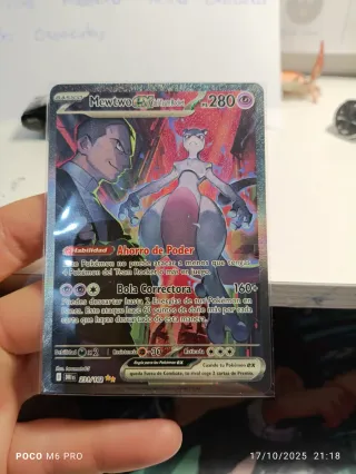 Carta Pokémon Mewtwo Team Rocket EX 280 HP