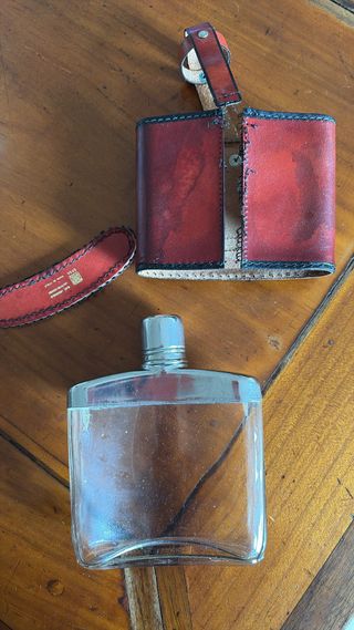 Fiaschetta Whisky Inox Pelle My Drink