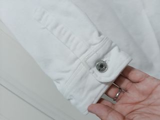 Vestido Zara denim blanco con volantes Talla XL