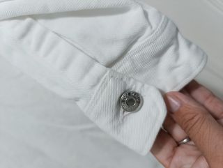 Vestido Zara denim blanco con volantes Talla XL