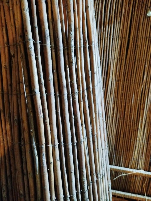 Valla de mimbre 5x2m