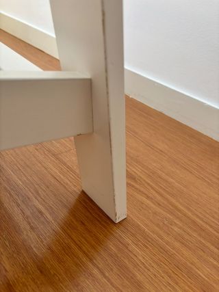 Caballetes de madera blancos Ikea (2 unidades)

