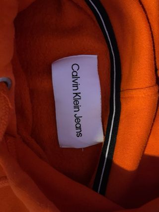 Felpa Calvin Klein Jeans Arancione
