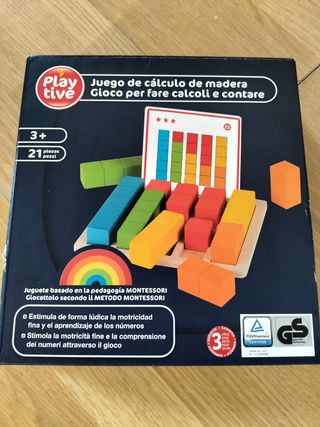 Bloques de madera , plástico y juegos de mesa