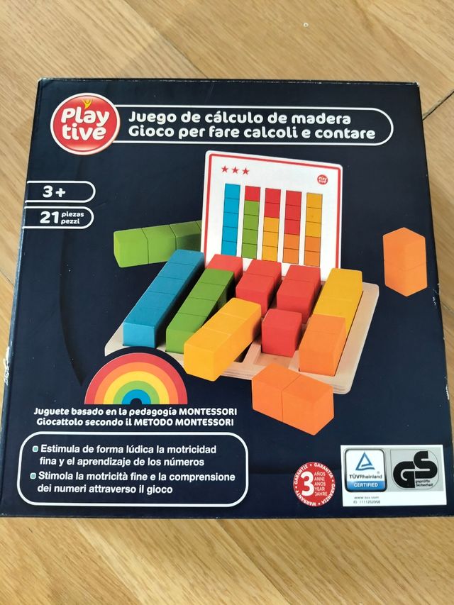 Bloques de madera , plástico y juegos de mesa