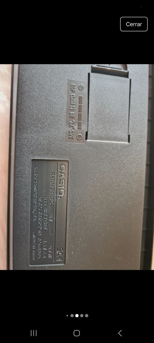 Novo Teclado Casio SA-1 Tone Bank Vintage