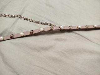 Pack 2 cinturones fiesta mujer plateado