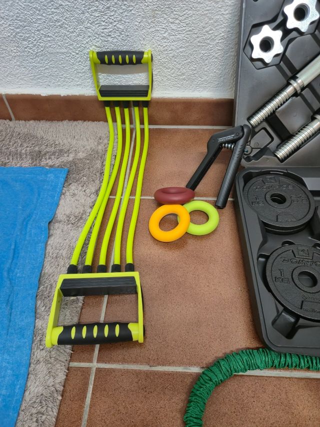 Pack completo de accesorios de gimnasio