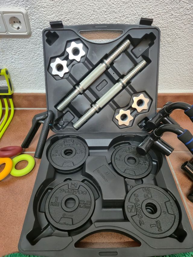 Pack completo de accesorios de gimnasio