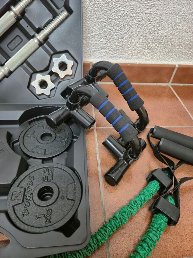 Pack completo de accesorios de gimnasio