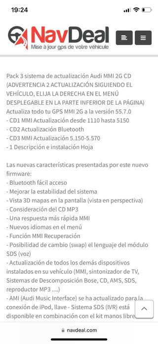 Software MMI 2G Audi