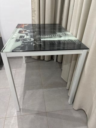Mesa de cristal 70x110x75