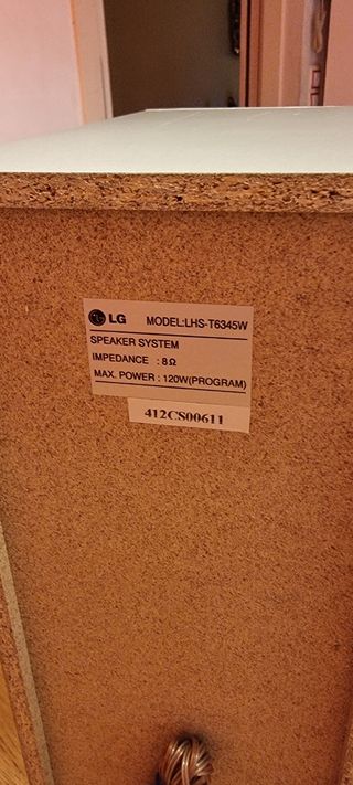 Subwoofer LG LHS-T6345W Plata